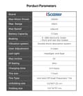Miniatyrbillede 9 af 11: IScooter iX6 Foldbar E-Scooter 48V17.5Ah Batteri 1000W Motor Multifunktionel NFC Start E-Scooter LCD Instrument E-Scooter