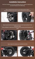 Miniatyrbillede 7 af 11: E-Scooter iScooter iX5S 1000W Motor Max 25km/t 48V 15Ah Batterihastighed K-Scooter Anti-skrid Off Road Pneumatisk 11 Tommer