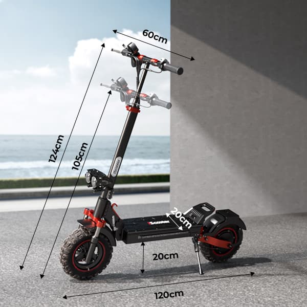 E-Scooter iScooter iX5S 1000W Motor Max 25km/t 48V 15Ah Batterihastighed K-Scooter Anti-skrid Off Road Pneumatisk 11 Tommer