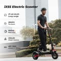 Miniatyrbillede 4 af 11: E-Scooter iScooter iX5S 1000W Motor Max 25km/t 48V 15Ah Batterihastighed K-Scooter Anti-skrid Off Road Pneumatisk 11 Tommer