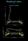 Miniatyrbillede 11 af 11: Elektrisk scooter OOTD S10 Voksen 1400W Motor 48V20AH Batteri 10" Stille dæk Foldbar Kick Escooter 55km/t Max Speed E-Scooter
