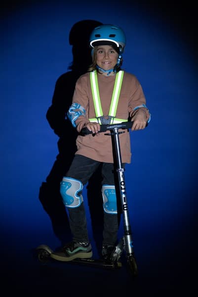Mikro hulajnoga Sprite LED Sølv Mat