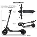 Miniatyrbillede 11 af 11: iScooter W9 foldbar elektrisk scooter 1000W, 48V 14Ah batteri, tophastighed 45 km / t, rækkevidde 35-45 km, high definition LED-skærm