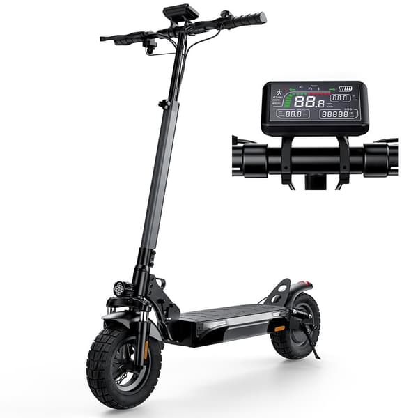 iScooter W9 foldbar elektrisk scooter 1000W, 48V 14Ah batteri, tophastighed 45 km / t, rækkevidde 35-45 km, high definition LED-skærm