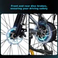 Miniatyrbild 7 av 11: Hedatx TX1 Elcykel För Vuxna 500W Motor El-Mountainbike 48V9.6AH Batteri Elcykel 26 Tums Däck Elcykel