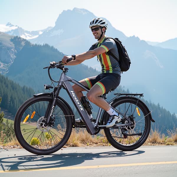 Hedatx TX1 Elcykel För Vuxna 500W Motor El-Mountainbike 48V9.6AH Batteri Elcykel 26 Tums Däck Elcykel