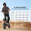 Miniatyrbillede 8 af 11: IScooter IX8 E-Scooter 2400W Motor 48V 20AH Batteri 60 km/t Max Elektrisk Scooter 12 Tommer Anti-Skrid Off Road Pneumatisk Dæk