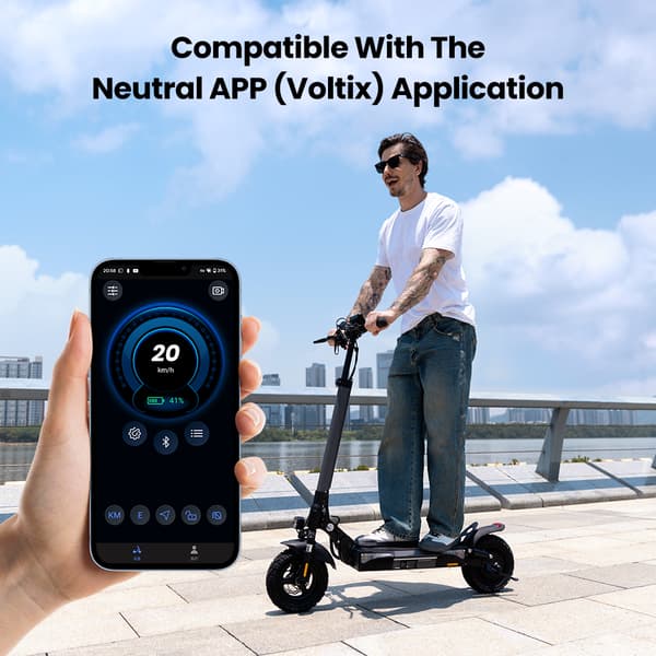2025Ny E-Scooter iScooter W9 48V 13Ah Batteri 1000W Motor 10 Tommer Oppustelige Dæk Hastighed 45 km/t Bageste Skivebremse Med AppElektrisk Scooter