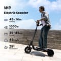 Miniatyrbillede 7 af 11: 2025Ny E-Scooter iScooter W9 1000W Motor 48V 13Ah Batteri 45 km/t Skivebremse bagpå med AppElektrisk scooter 10 tommer oppustelige dæk Hastighed