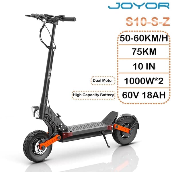 JOYOR S10-S-Z heldämpad elscooter, 2000W motor, 18AH batteri, olåst hastighetsgräns på cirka 60 km/h, räckvidd 40-75 km