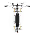 Miniatyrbillede 5 af 9: JOYOR S8-S-Z el-scooter, 600W*2 dobbeltmotorer, 26AH batteri, 10 tommer luftdæk, med blinklys.
