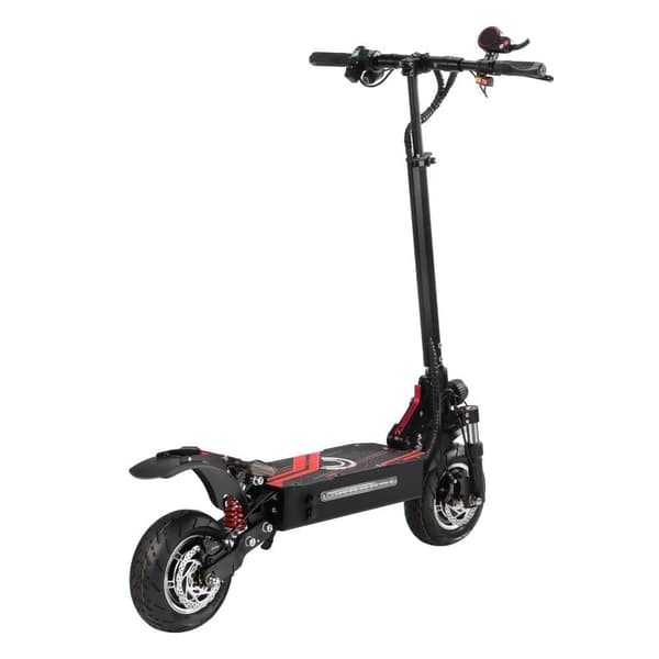 Boyueda Q7Pro voksen 10'' dual drive el-scooter, 19Ah batteri, 3200W motor, med sæde, udholdenhed: 60-70KM, dobbelt støddæmpere.