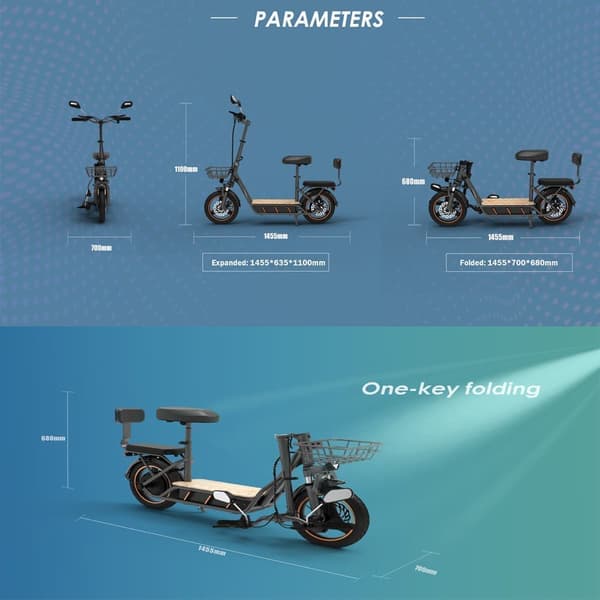 KuKirin C1 Pro voksen elektrisk scooter, 500W motor, 25Ah batteri, 45KM/H, 14''*2,5'' dæk, udholdenhed: omkring 100KM