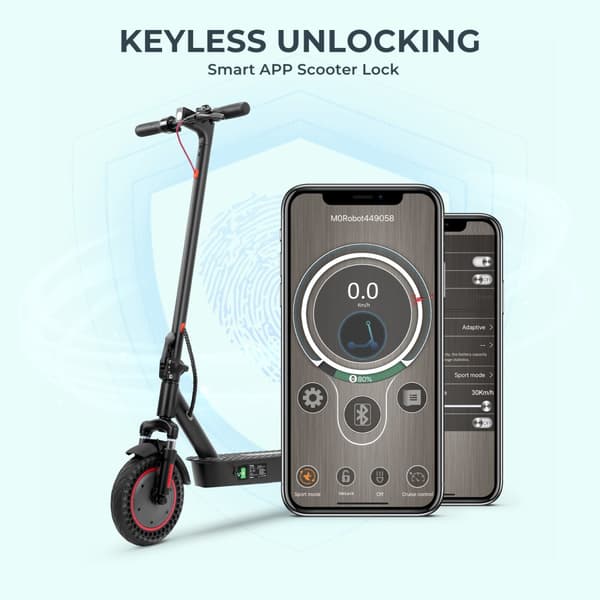 iScooter i9Max Kraftfuld elektrisk scooter 500W 10 tommer Honeycomb Dæk Elektrisk Kick Scooter 35KM/H foldescootere til voksne