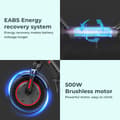 Miniatyrbillede 6 af 11: iScooter i9Max Kraftfuld elektrisk scooter 500W 35KM/H foldescootere til voksne 10 tommer Honeycomb Dæk Electric Kick Scooter