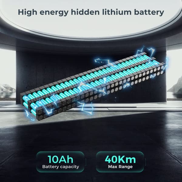 iScooter i9Max Kraftfuld elektrisk scooter 500W 35KM/H foldescootere til voksne 10 tommer Honeycomb Dæk Electric Kick Scooter