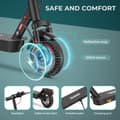 Miniatyrbillede 8 af 11: iScooter i9Max Kraftfuld elektrisk scooter 500W 35KM/H foldescootere til voksne 10 tommer Honeycomb Dæk Electric Kick Scooter