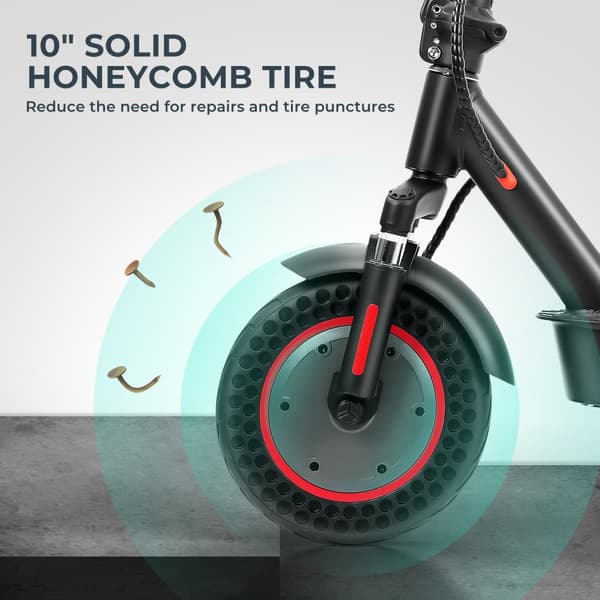iScooter i9Max Kraftfuld elektrisk scooter 500W 35KM/H foldescootere til voksne 10 tommer Honeycomb Dæk Electric Kick Scooter