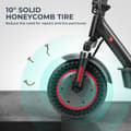 Miniatyrbillede 9 af 11: iScooter i9Max Kraftfuld elektrisk scooter 500W 35KM/H foldescootere til voksne 10 tommer Honeycomb Dæk Electric Kick Scooter