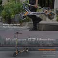 Miniatyrbillede 6 af 8: KuKirin G2 Master 10'' voksen dobbeltmotor elektrisk scooter, 2000W motor, 20,8AH batteri, udholdenhed: omkring 70KM, op ​​til: 60KM/H