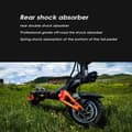 Miniatyrbillede 8 af 11: KuKirin G3 Pro dual-motor off-road elektrisk scooter, 2400W motor, op til 65KM/H, 23AH batteri, udholdenhed: omkring 80KM, hydraulisk bremse.