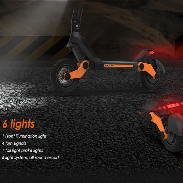 KuKirin G3 elektrisk scooter for voksne, 18AH batteri, udholdenhed: omkring 70 km, 1200 motor, op til 50 km/t, 10,5'' dæk.