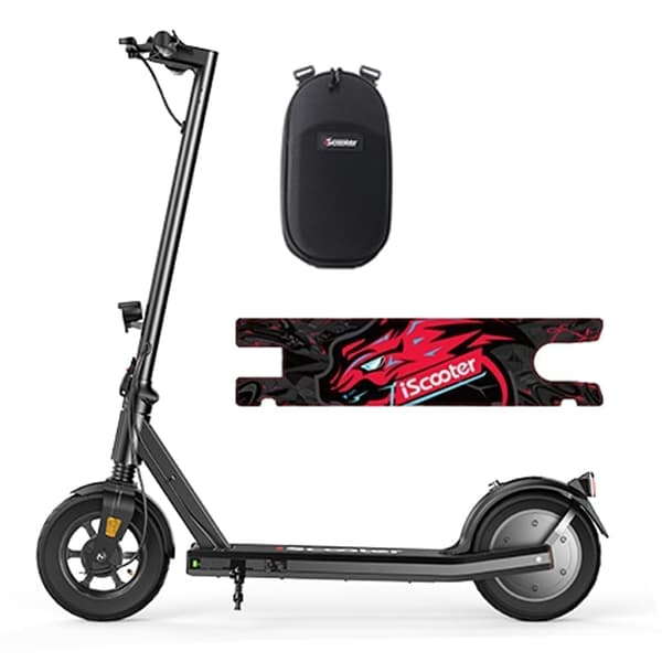iScooter i9s 10'' el-scooter, 500W motor, 36V/10Ah, rækkevidde 25-30KM, maksimal hastighed 25-35 km/t