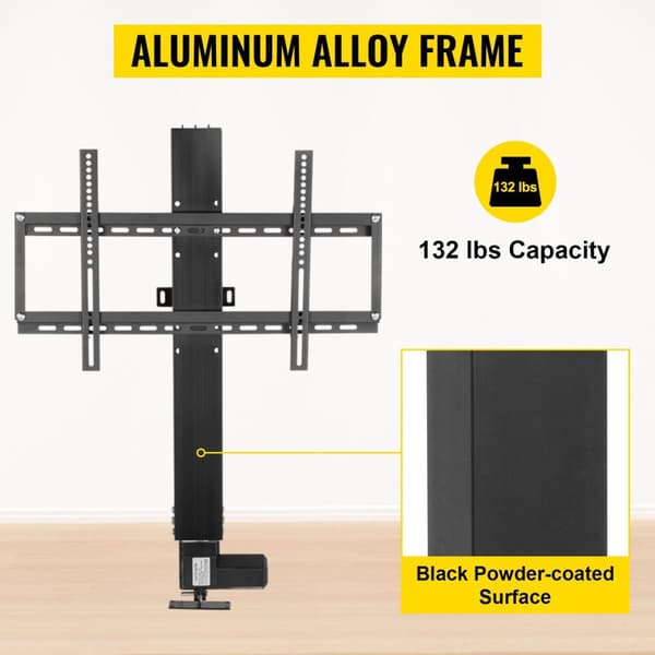 28" slaglängd 60kg last 1000N lyftkraft 96,5-165cm justerbar höjd 15mm/s Motoriserat TV-lyftställ med fjärrkontroll,hög kompatibilitet,lättinstallerad