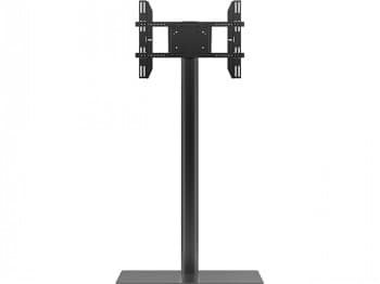 Multibrackets M Display Stand 180 Single Black w. Floorbase | Fixed 1800mm | VESA 200x200-700x400 | Max 50kg | Black Sort