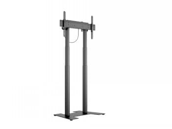 Multibrackets M Motorized Floorbase 60kg Black | Adjustable 1015mm 1665mm | VESA 100x100-600x400 | Max 60kg | Black Sort