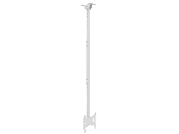 Multibrackets M Public Ceilingmount Small Single White 1500 | Adjustable 550mm 1500mm | VESA 50x50-200x200 | Max 14kg | White Hvid