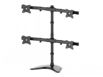 Multibrackets M Deskstand Basic Quad | VESA 75x75-100x100 | Max 8kg | Tablestand | Black Sort