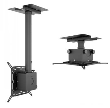 Multibrackets M Projector Mount Pro HD | Adjustable 150mm 1000mm | Ceiling | Max 40kg | Black