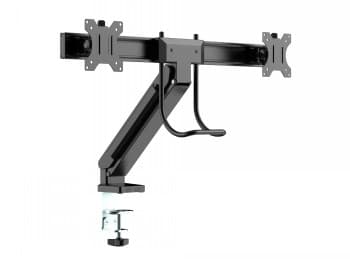 Multibrackets M Deskmount Slim Basic Dual | VESA 75x75-100x100 | Max 6.5kg | Desk clamp | Black Sort