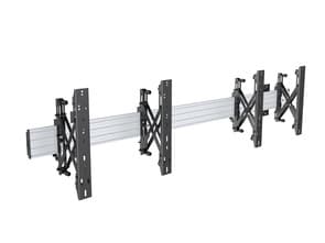 Multibrackets M Wallmount Pro MBW2U Push In Pop Out Black | VESA 100x100-600x400 | Max 30kg | Black Sort