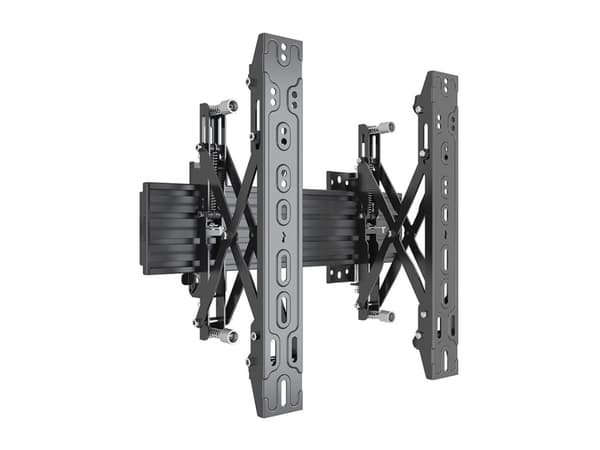 Multibrackets M Wallmount Pro MBW1U Push In Pop Out 48cm Black | VESA 100x100-400x400 | Max 30kg | Black Sølv