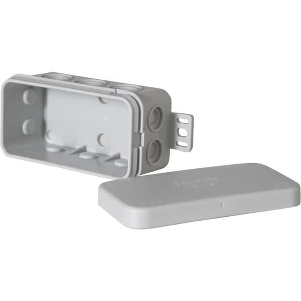 Kopplingsdosa - F-TRONIC - 7340141 - 75 x 37 x 40 mm - Ljusgrå - IP54