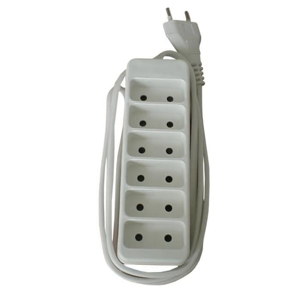 2P+E 6A uttagsblock - ZENITECH - Vit - Barnsäkerhet - CE- och NF-standarder