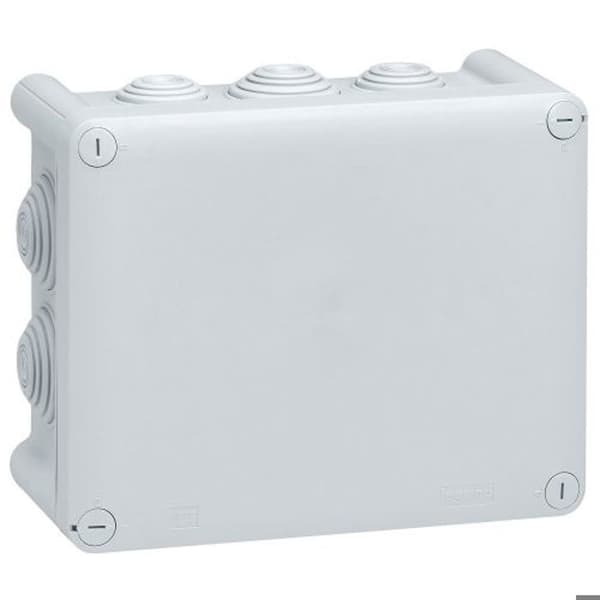 Grå rektangulär PLEXO kopplingsdosa 155 X 110 mm - LEGRAND - 092042