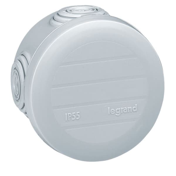 PLEXO kopplingsdosa rund grå D70mm - LEGRAND - 092001