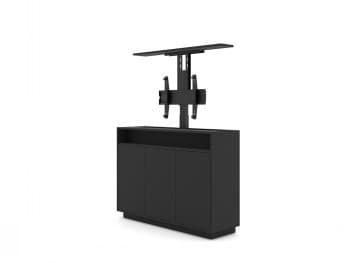 Multibrackets M AV Cabinet TV-Lift 55” | Motorized | VESA 200x200-600x400 | Max 50kg | Black Sort