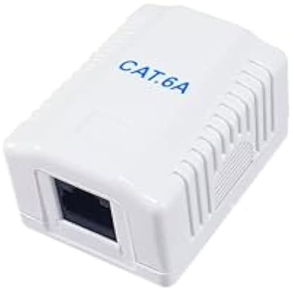 Sockel - UTRUSTNING - 235215 - 1 Cat.6A port - Guldpläterade kontakter - Plast interiör