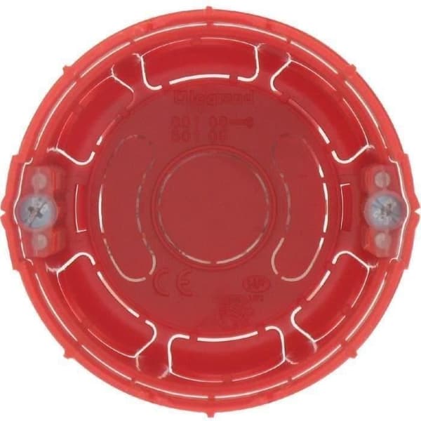 Infälld låda - LEGRAND - Batibox - Rund - 1 stolpe - Djup 40mm