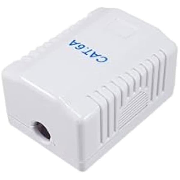 Sockel - UTRUSTNING - 235215 - 1 Cat.6A port - Guldpläterade kontakter - Plast interiör