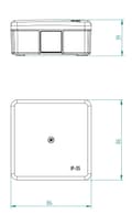Miniatyrbillede 3 af 3: 5x2,5 boks med klemmer IP55 brun