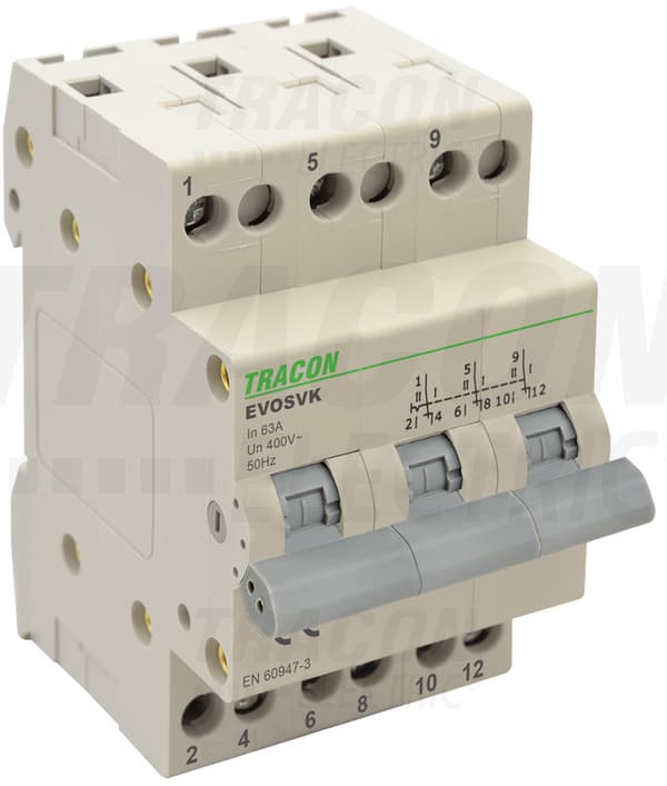 Tracon 3P 63A netstrømsgeneratorafbryder
