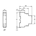 Miniatyrbillede 2 af 2: Modulær kontaktor 230V AC 2xNO 25A 1P