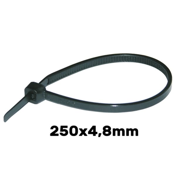 Kabelbindere 250 x 4,8 mm UV sort HAUPA 100 stk