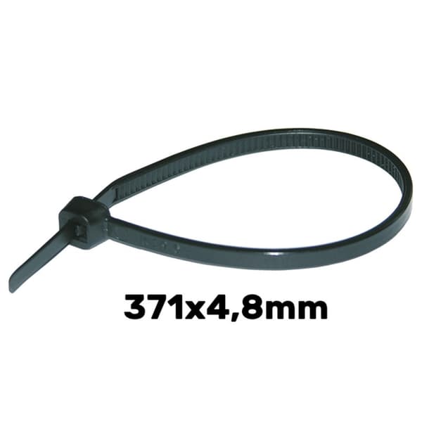 Nippusiteet 371 x 4,8 mm UV musta HAUPA 100 kpl