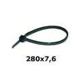 Miniatyrbillede 1 af 5: Kabelbindere 290 x 7,6 mm UV-kabelbinder sort HAUPA 100 stk.